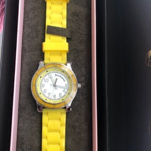 Juicy Couture, yellow strap watch
